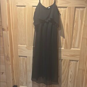 No Boundaries Chic Black Midi Dress